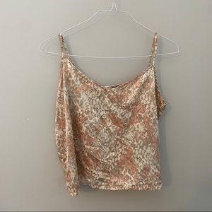 VINTAGE Cheetah Print Silk Top